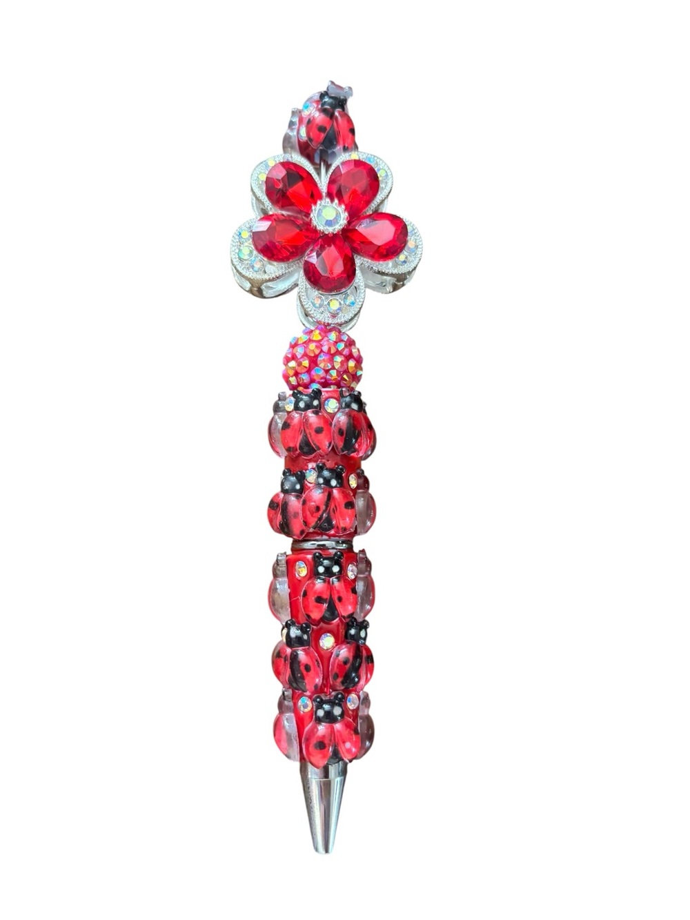 Lady Bug Rainbow Pens Handmade By AB INKS HANDMADE EXPRESSIONS - Picture 8 of 10